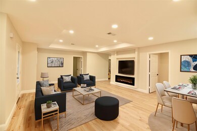 virtually staged living room
