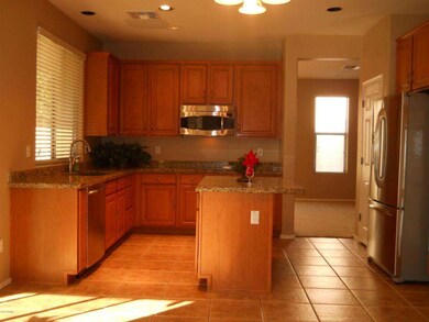 Kitchen with granite countertops