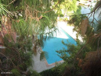 Pool from front door landing