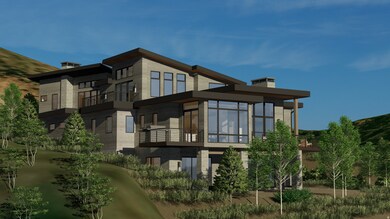 Rear view of property featuring a balcony and a chimney