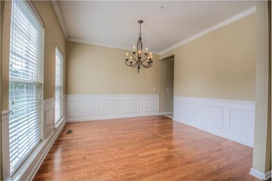 Formal dining room just off the entry foyer.