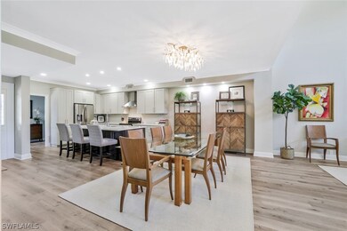 Wide View of Dining Area and Unique Kitchen- Wide
