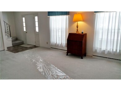 This view looks back towards the front door from t
