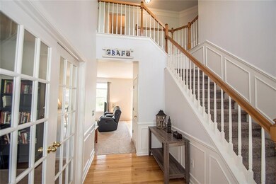 Great Entry with French Doors to the Office