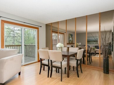 Informal Dining with patio doors to private second