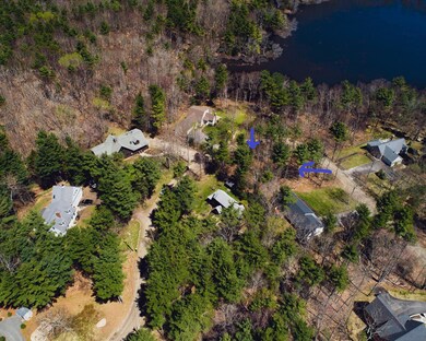 Aerial with pond from Pine Mountain west