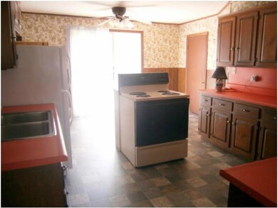 Kitchen. Sliders in the dining area...