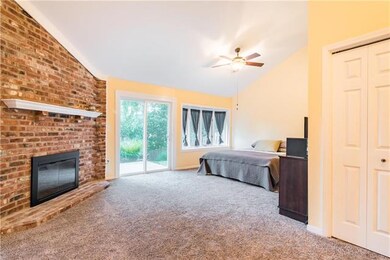 Master bedroom with access to the patio