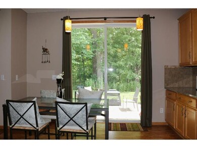 View from the Kitchen shows wooded privacy