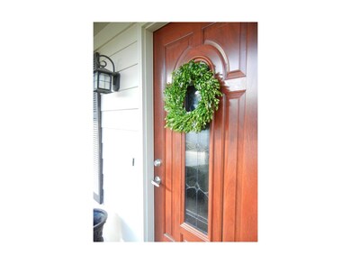 Beautiful door to greet family and friends!