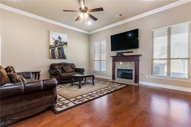 Beautiful gas fireplace