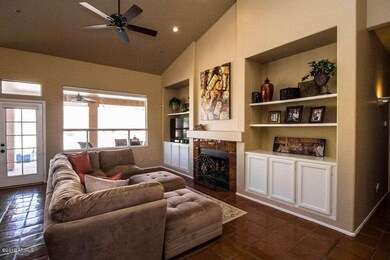 Family Room entertaining wall w/ FP