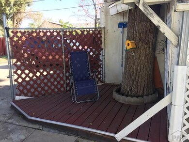 Sitting deck back yard