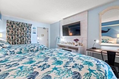 Bedroom with a textured ceiling