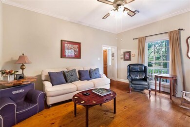 The natural light accentuates the beautiful hard w