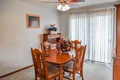 Dining room with sliding doors to the deck.