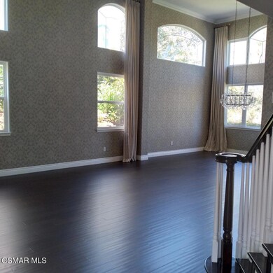 Living room and formal dining area