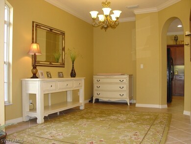Formal dining room with vaulted ceilings convenien