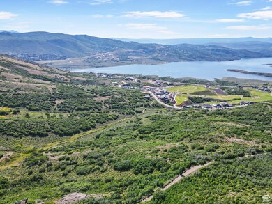 Bird's eye view of a water and mountain view