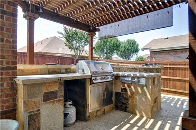 There's room to add an outdoor refrigerator.
