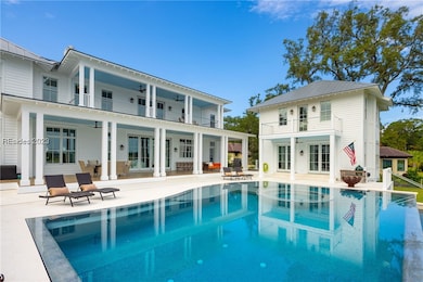 Back of house reflecting off the amazing pool
