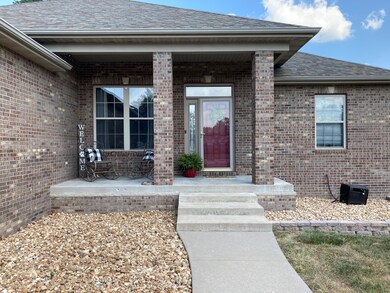 close up view front porch