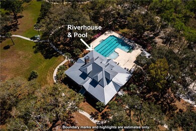 Riverhouse and Swimming Pool