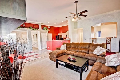 Great room looking at kitchen