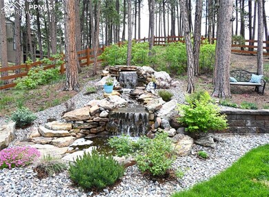 Relaxing, two tier waterfall