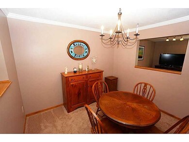 Dining Room. The dining room has visibility from b