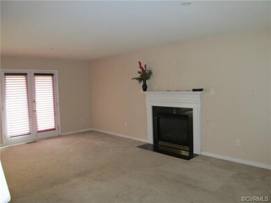 Family room with gas fire place