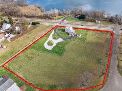 Aerial of Mt. Vernon Road from West