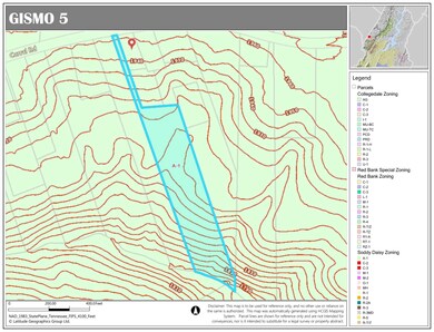GIS Map with Contours