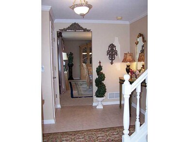Entry/Foyer. Ceramic Entry & Leaded Glass Front Door