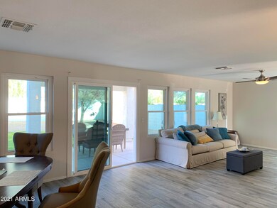 All new wood plank flooring