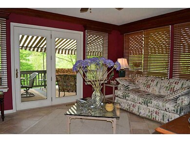 Den. The den provides easy access to the wrap arou