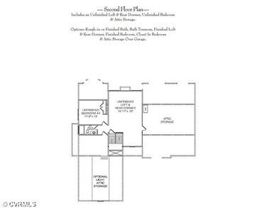 2nd Floor Plan - This home has yet to be built