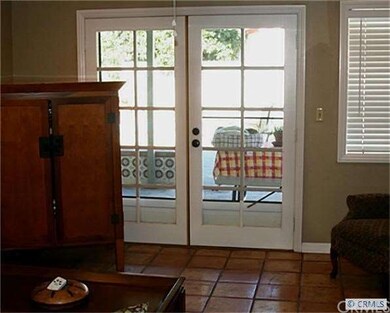 French doors leading to the backyard