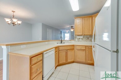Kitchen is tiled.  Appliances included.