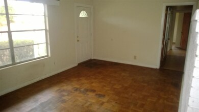 Living room with parquet flooring