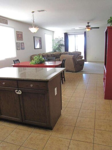 Kitchen open to family room