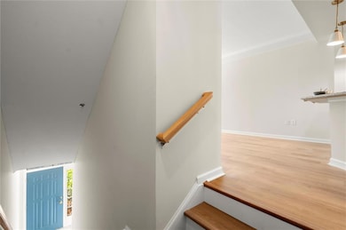 Top of stairs to primary level