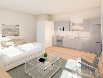 Rendering - Interior with grey cabinets