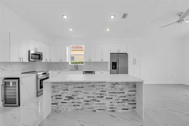 Island easily fits 4!