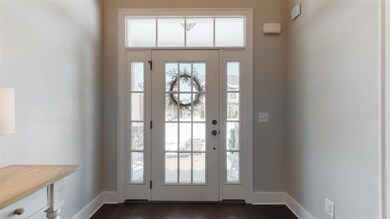 This entryway is well lit