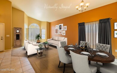 Virtually Staged Living/Dining Room