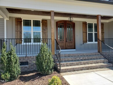 Inviting wide brick steps