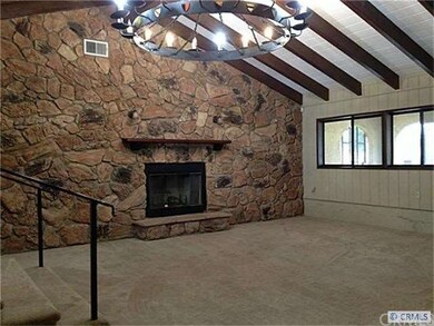 Large living room with fireplace
