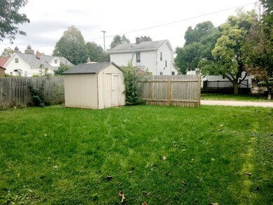 backyard with shed