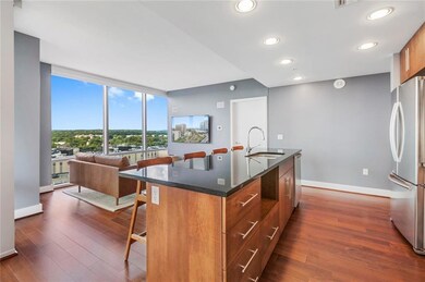 Kitchen with a sink, appliances with stainless st